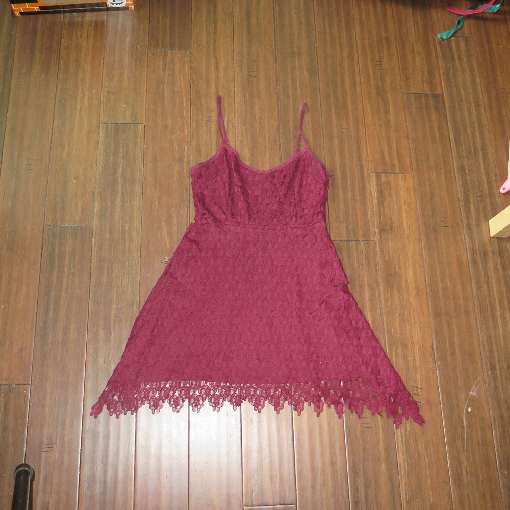 Maroon Skull Lace Hot Topic dress